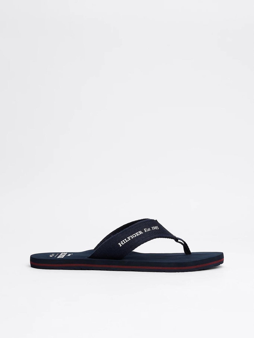Tommy Hilfiger Tommy Hilfiger Erkek Rahat Taban Lacivert Terlik FM0FM05339-DW5