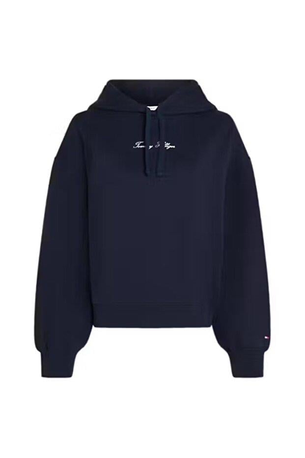 Tommy Hilfiger Tommy Hilfiger Kadın Mavi Sweatshirt WW0WW48270-C1G