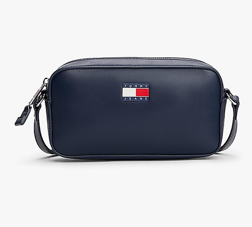 TOMMY HILFIGER Tommy Hilfiger Kadın Marka Logolu Ayarlanabilir Omuz Askılı Lacivert Omuz Çantası AW0AW17290-C1G