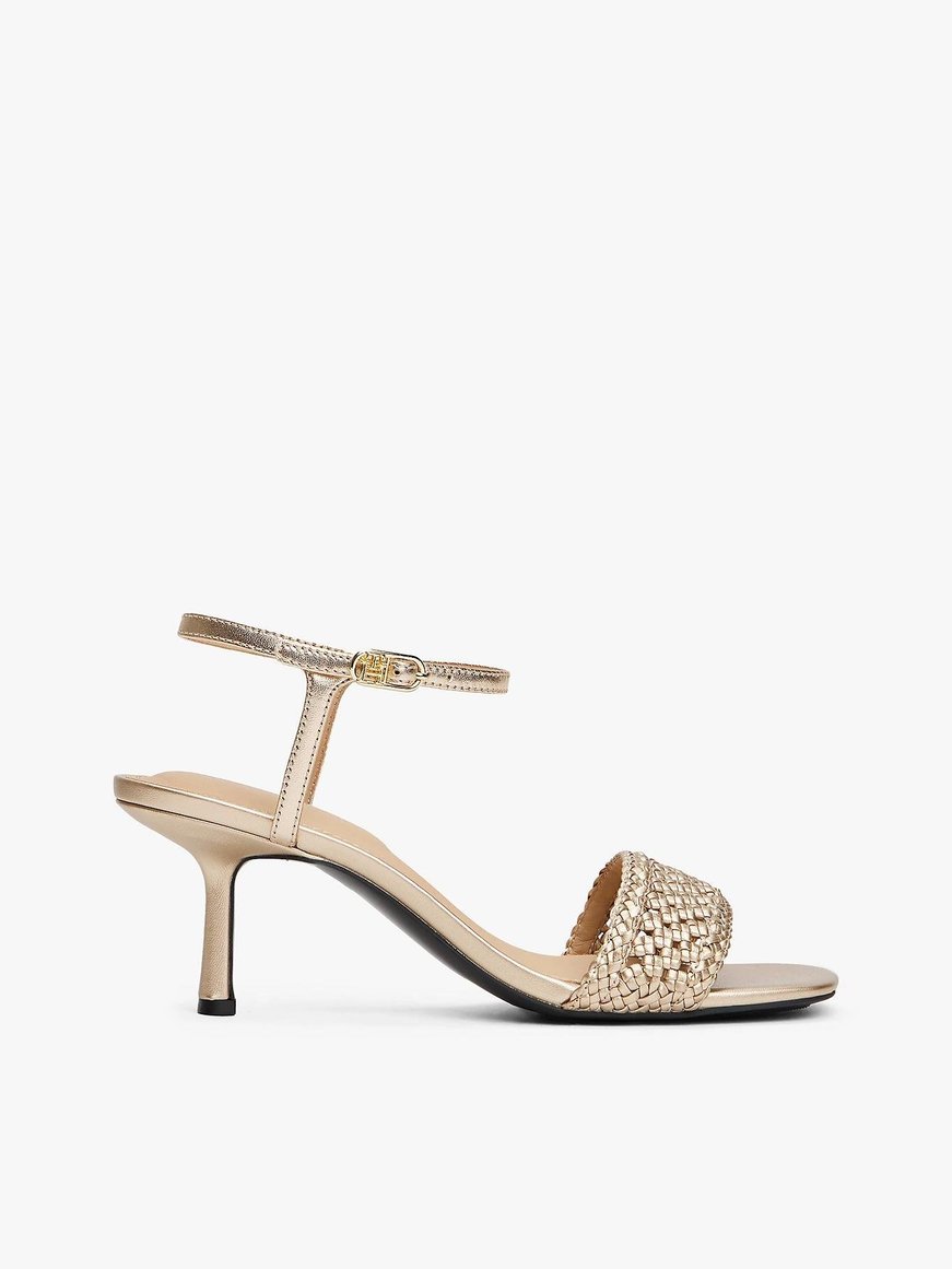 TOMMY HILFIGER Tommy Hilfiger Kadın Stiletto Topuk Model Yüksek Topuklu Gold Sandalet FW0FW08611-0HS