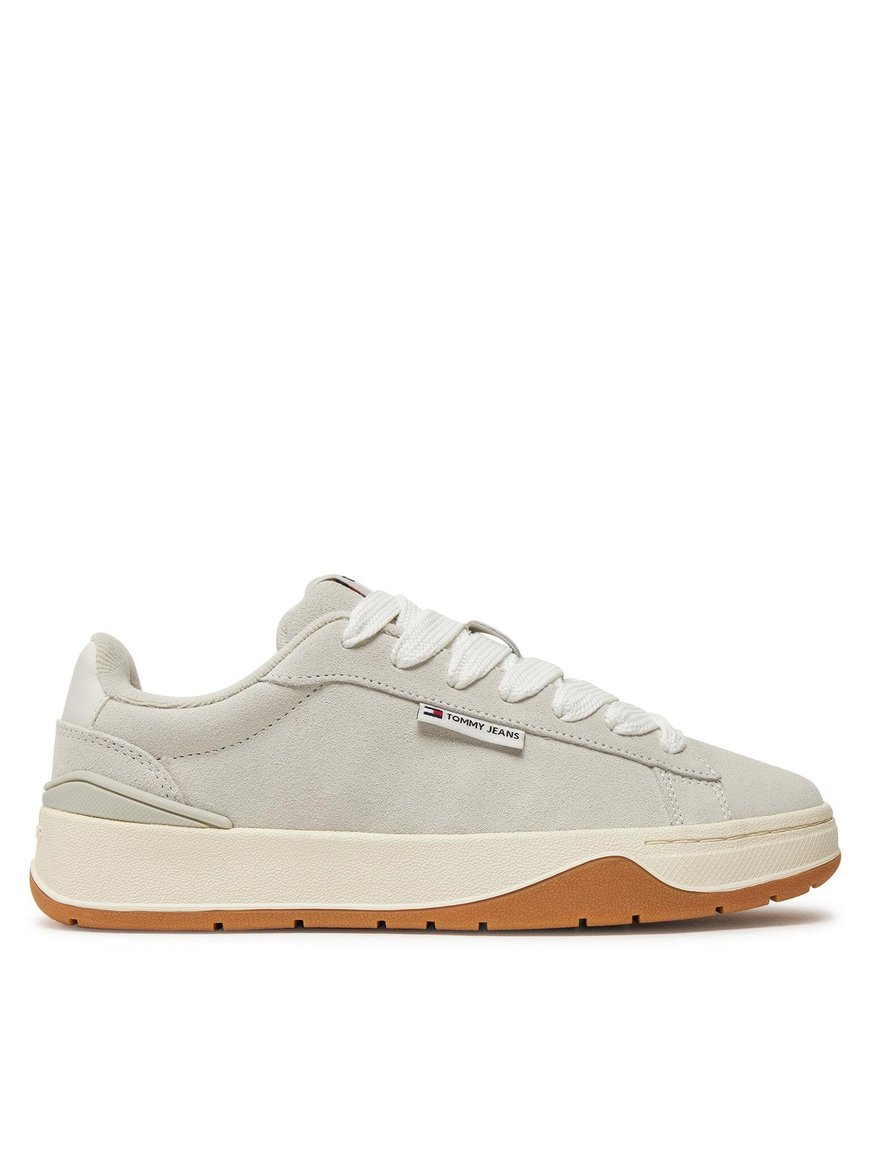 TOMMY HILFIGER Tommy Hilfiger Kadın Yüksek Rahat Taban Süet Gri Ayakkabı EN0EN02677-P06