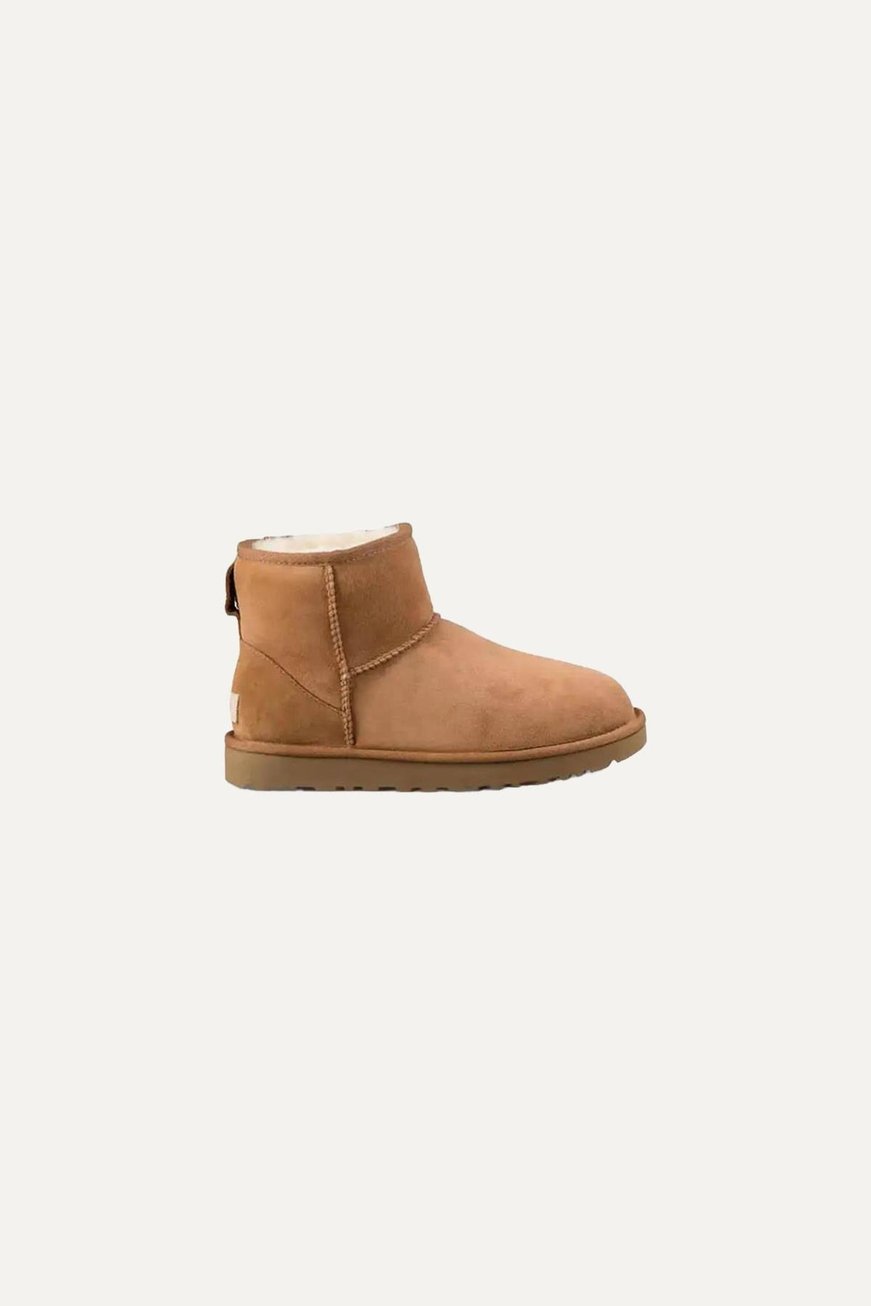 UGG UGG Kadın Düz Taban Logo Baskılı Rahat Spor Stil Taba Bot & Bootie 1016222-TABA