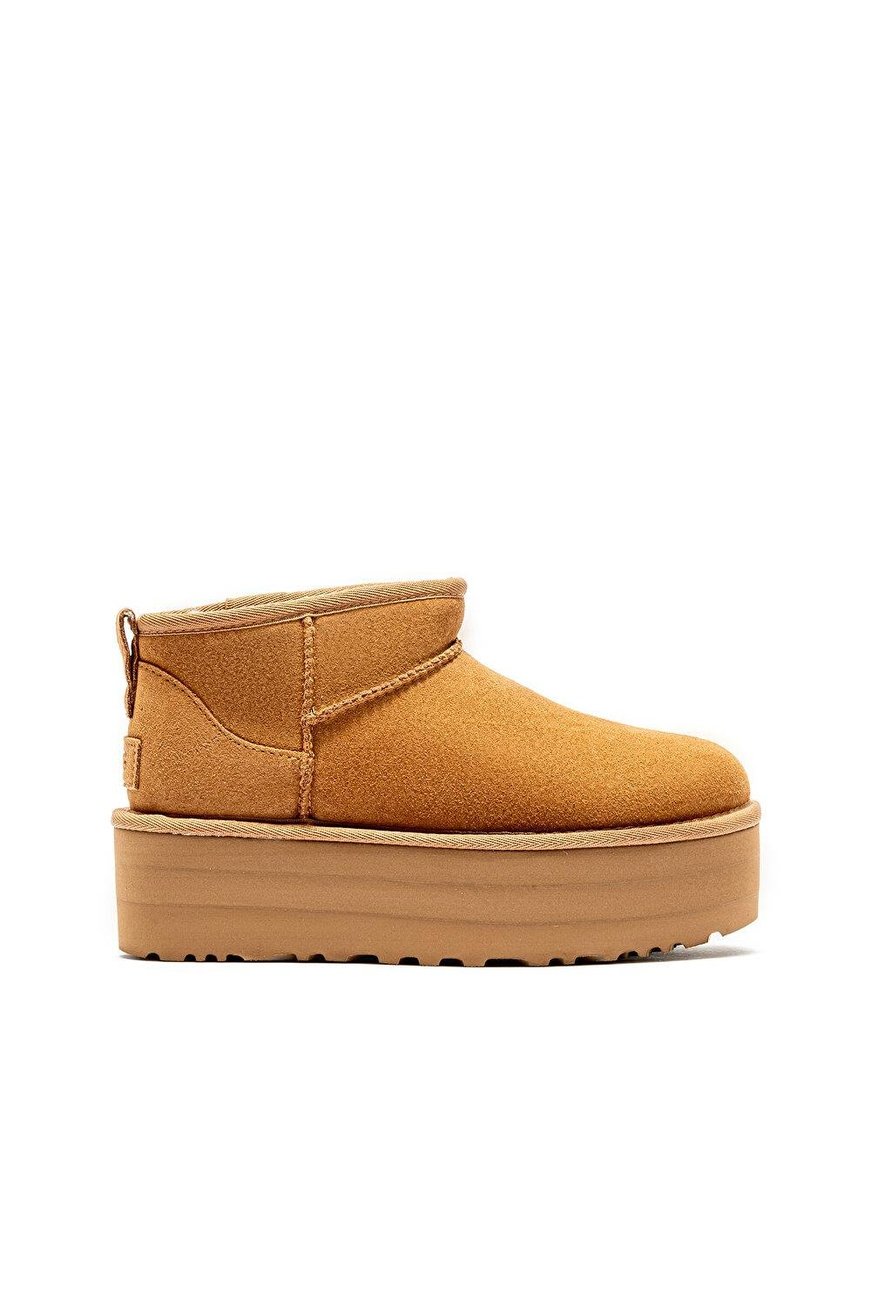 UGG UGG Kadın Düz Taban Logo Baskılı Rahat Spor Stil Taba Bot & Bootie 1135092-CHESTNUT
