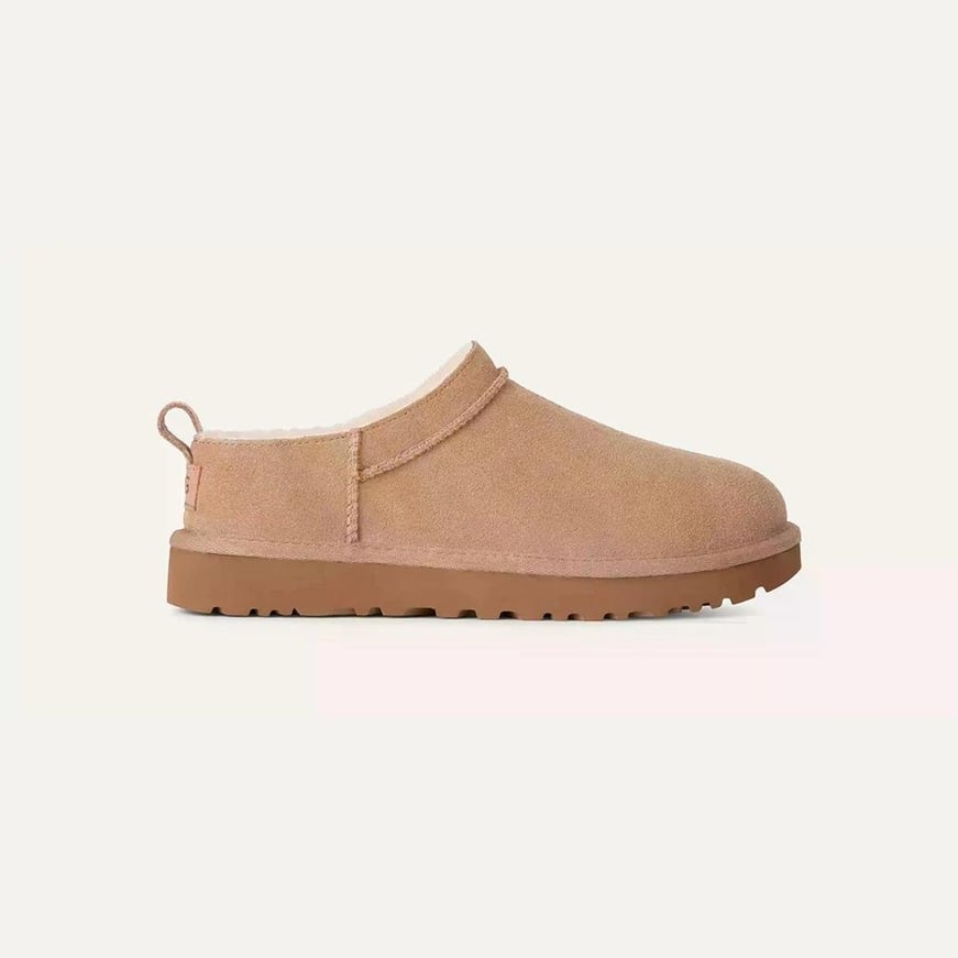 UGG UGG Kadın Rahat Düşük Taban Süet Üst Yüzeyli Kum Terlik 1173891-SAND