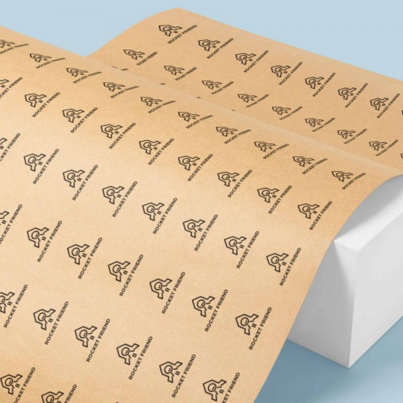 Baskılı Kraft Paketleme Kağıdı