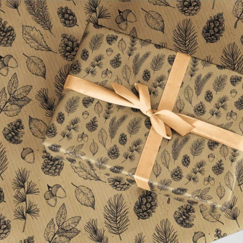 Baskılı Kraft Paketleme Kağıdı