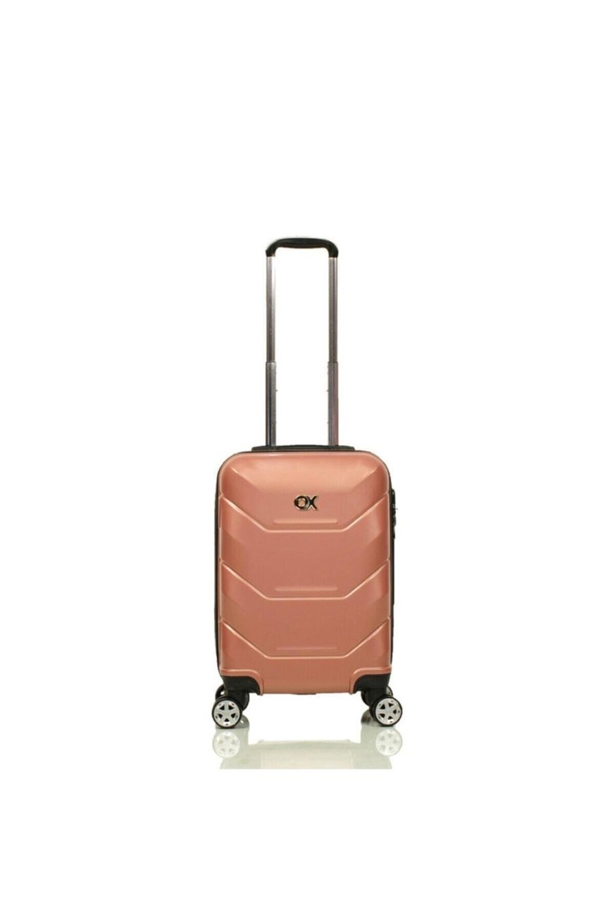 Exclusive 2 Li Rose Gold Valiz Seti ( Orta + Kabin )