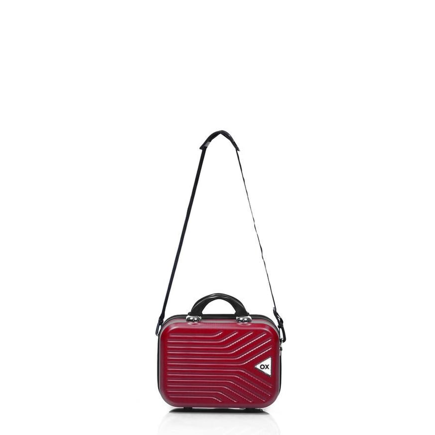 Ox Premium Bordo Makyaj Çantası