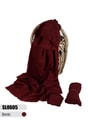 Bambu Kraş Şal Bordo SL0605-7419SL0605-7419