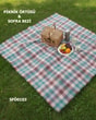 Ekoseli piknik ve masa örtüsü 140cm*140cm SFÖ0103-32702SFÖ0103
