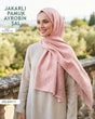 Jakarlı Ayrobin Pamuk Şal  JSL0411-3823JSL0411