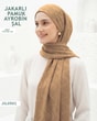 Jakarlı Ayrobin Pamuk Şal  JSL0502-3704JSL0502