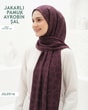 Jakarlı Ayrobin Pamuk Şal  JSL0516-3718JSL0516