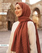 Jakarlı Ayrobin Pamuk Şal  JSL0602-3723JSL0602