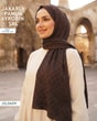 Jakarlı Ayrobin Pamuk Şal  JSL0609-3730JSL0609