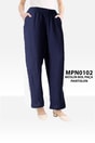 Müslin Kumaş Cepli Bol Paça Pantolon MPN0102-8616MPN0102