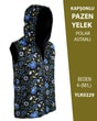 VİEMOR OTANTİK KAPÜŞONLU PAZEN YELEK  M/L-4YLK0229