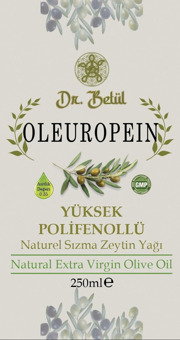 Dr.Betül Oleuropein Yüksek Polifenollü Zeytinyağı Faydaları
