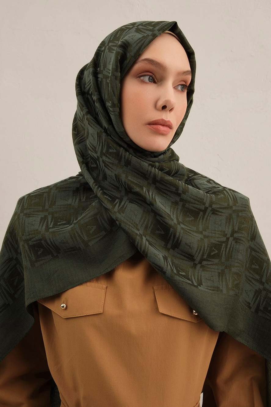 Armine Lyocell Naia Kare Monogram Şal 6 54