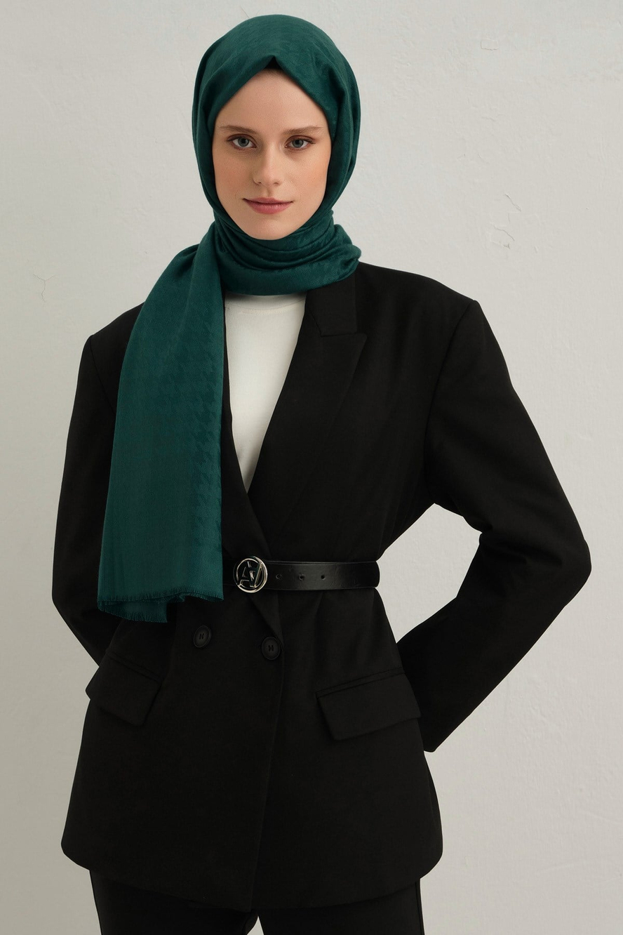Armine Viscon Kazayağı Desen Şal 01