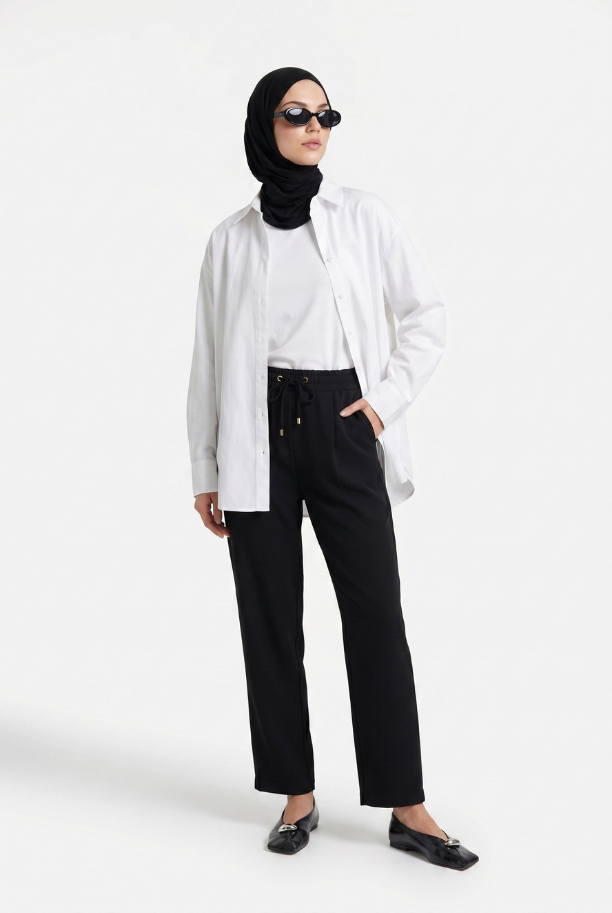 Beli Latikli Cepli Pantolon Siyah 26YT209