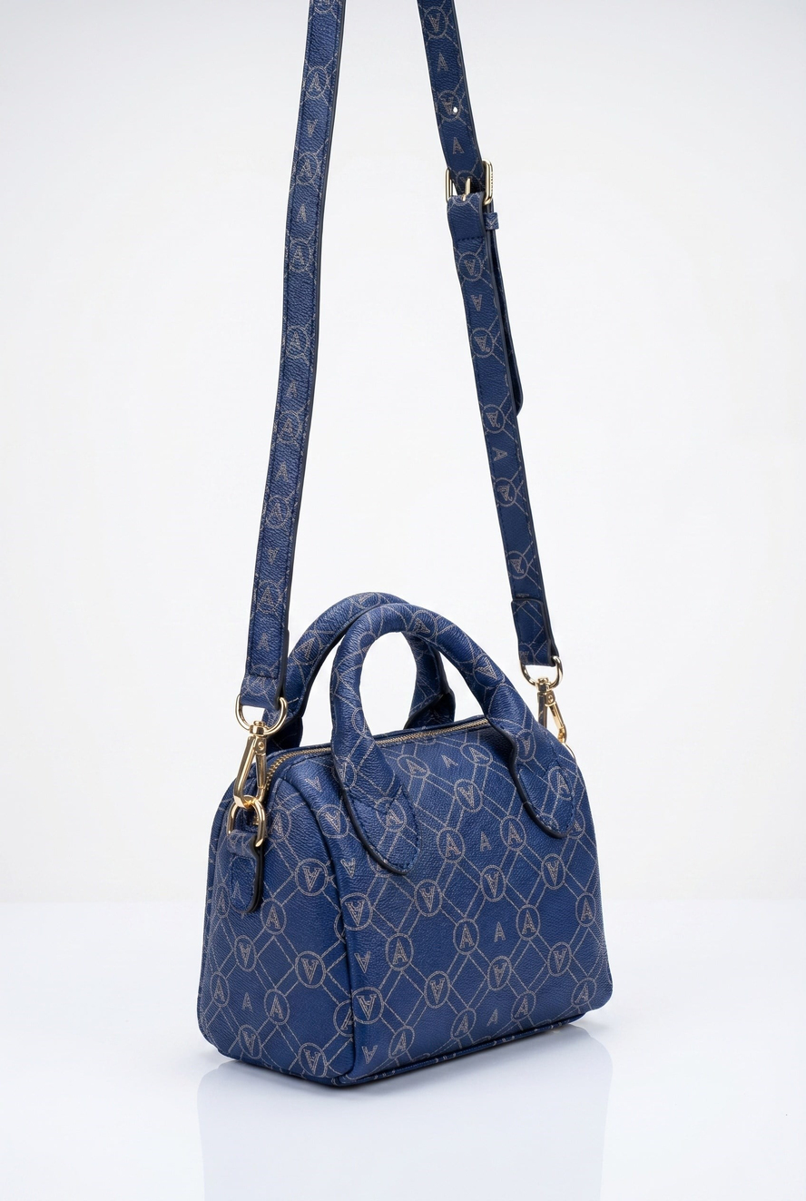Mini Boy Speedy Çanta Lacivert Baskılı ARM136