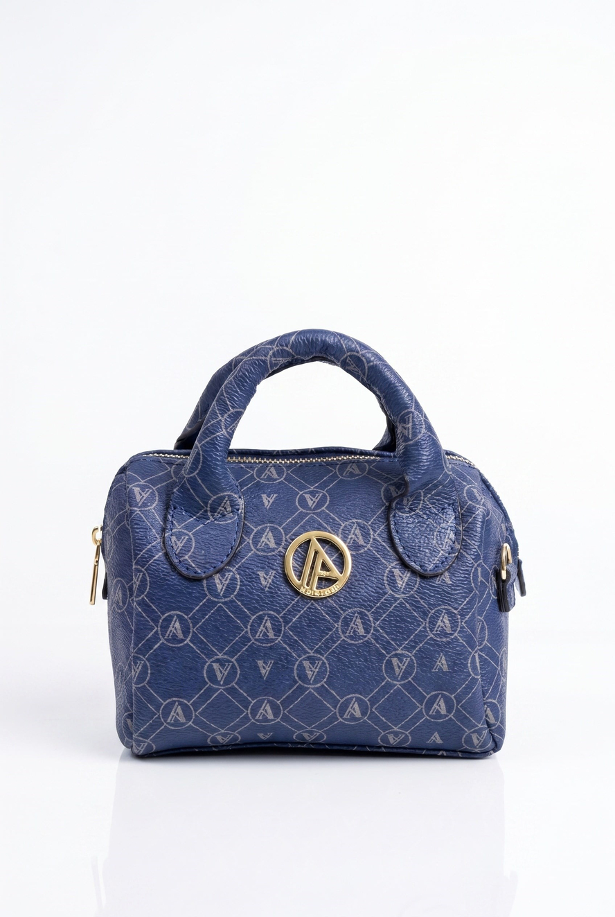 Mini Boy Speedy Çanta Lacivert Baskılı ARM136