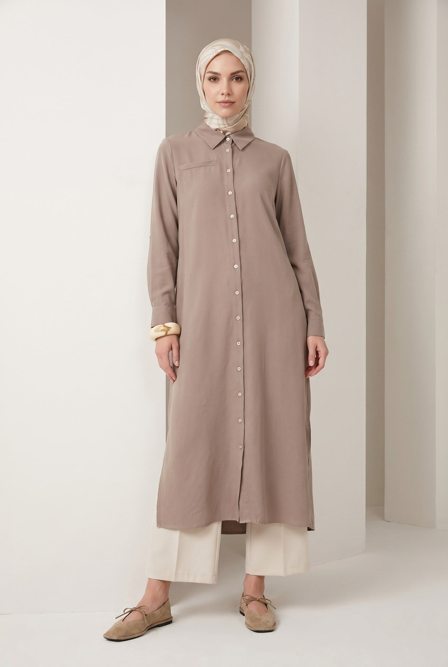 Tunik Elbise Vizon