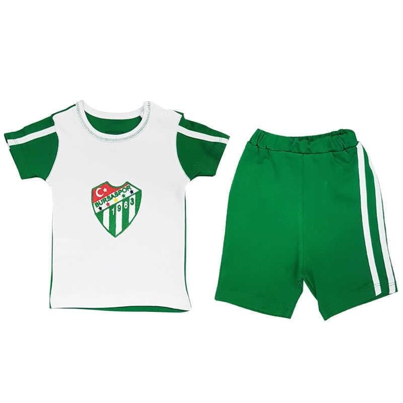 Bebek 2`Li Şortlu Logo Takım