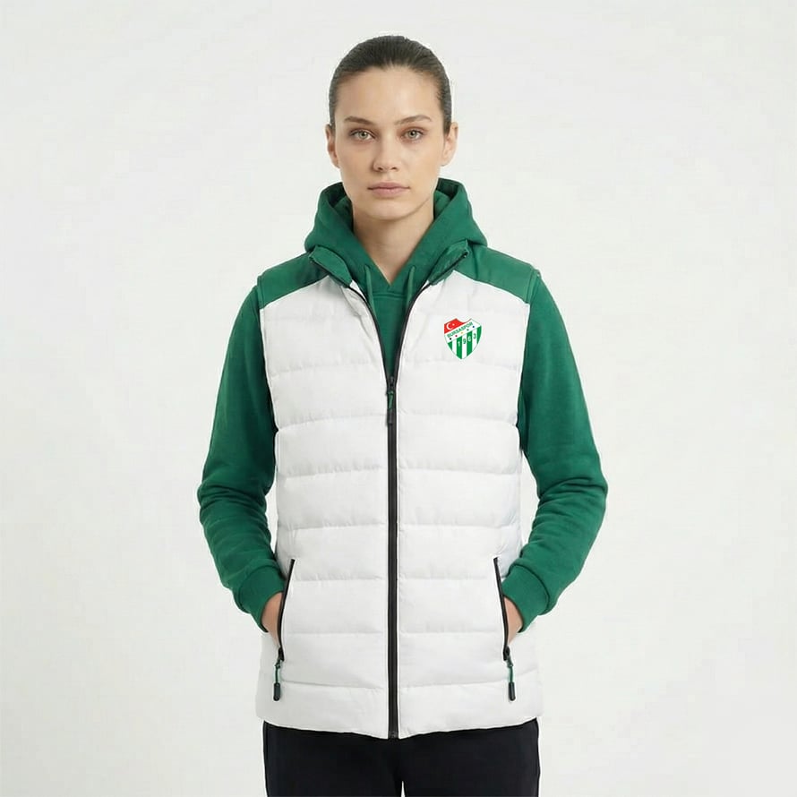 BURSASPOR KADIN YELEK BEYAZ 