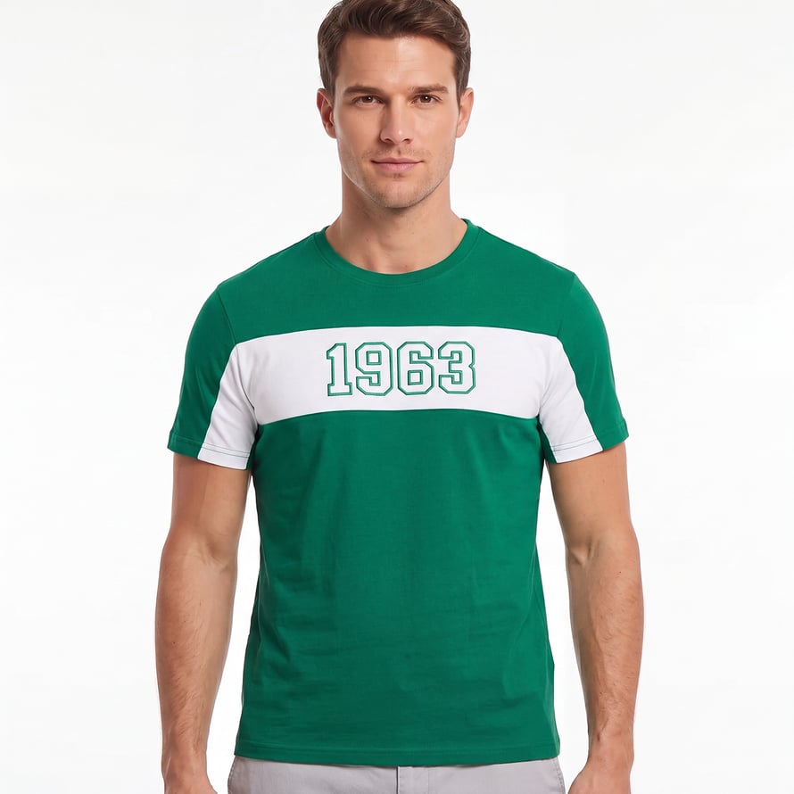T-SHIRT ÇİZGİLİ 1963 YEŞİL