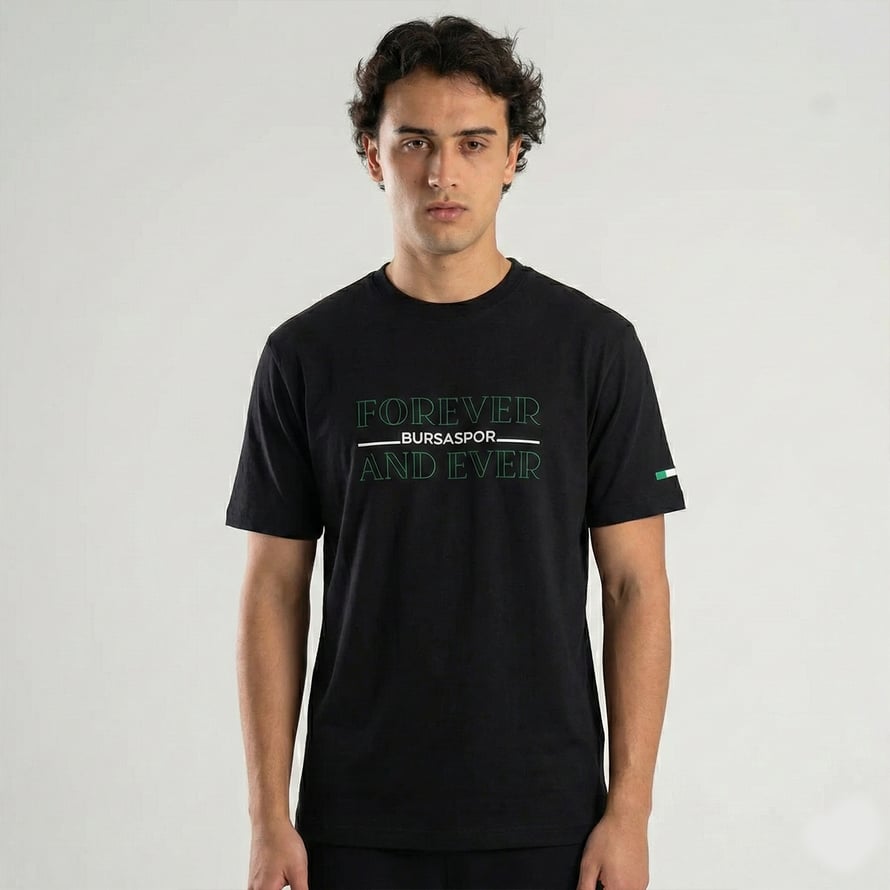 T-SHIRT FOREVER BURSASPOR SİYAH