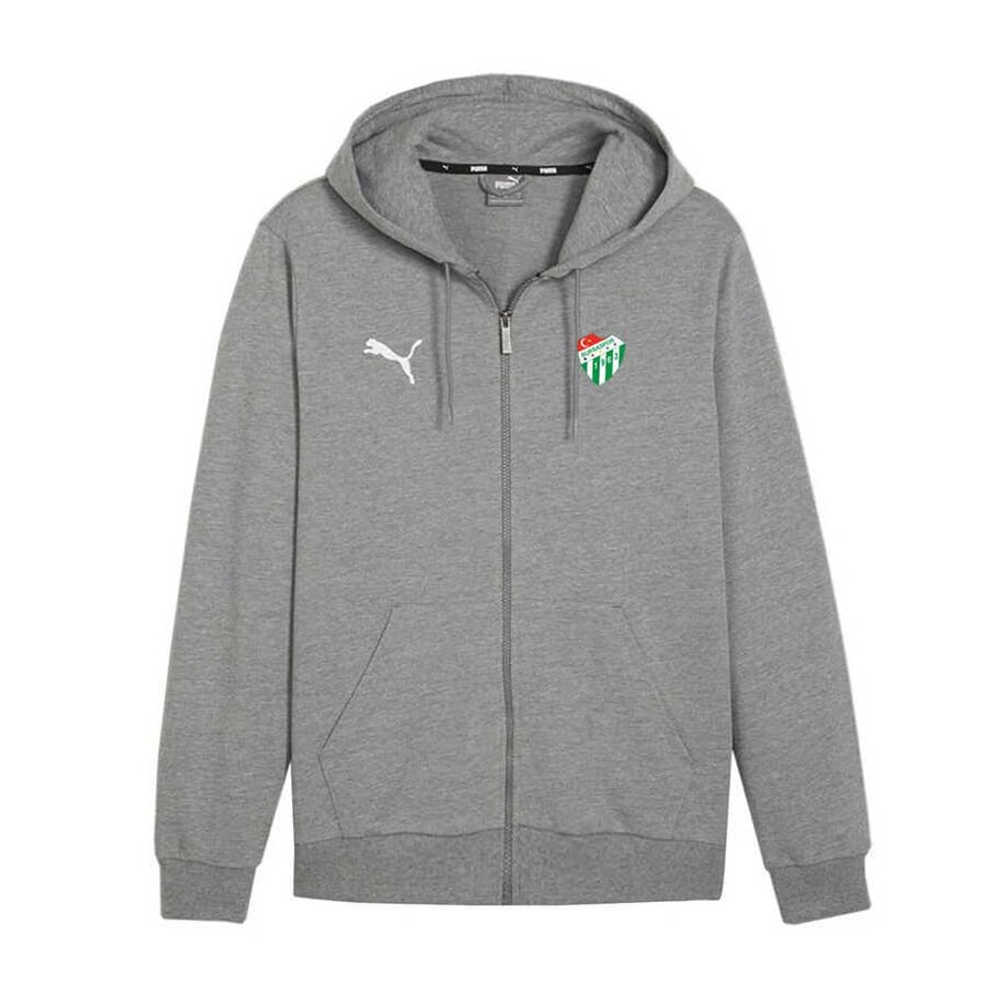 Sweat Puma Fermuarlı Gri