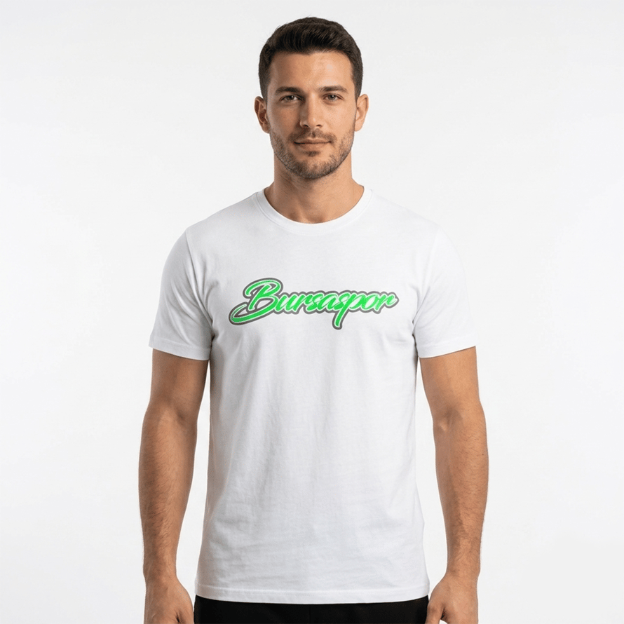 T-Shirt 0 Yaka Bursaspor Beyaz