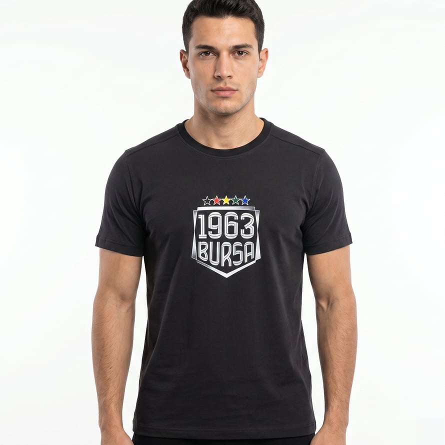T-SHIRT 1963 BURSA SİYAH 2026
