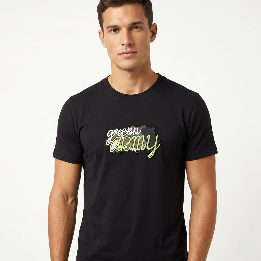 T-SHIRT GREEN ARMY SİYAH 2026