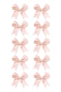 10 Adet Pudra Pembe Saten Fiyonk Süsleme Kurdele Seti 10XB-0096-PU