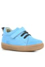 Genuine Leather Soft Blue Elastic Banded Kids Shoes C1670-MAK.20