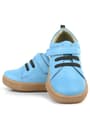 Genuine Leather Soft Blue Elastic Banded Kids Shoes C1670-MAK.20