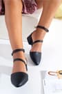 Black Pointed Toe Heeled Shoes