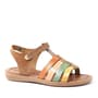 Artico Bellini Genuine Leather Tan Vaketa Girls' Sandals