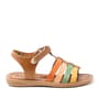 Artico Bellini Genuine Leather Tan Vaketa Girls' Sandals