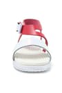 Artico Elenis Genuine Leaher Red Silvery Baby Girls Sandals 153-01-6003-KIRG.21
