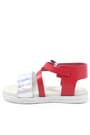 Artico Elenis Genuine Leaher Red Silvery Baby Girls Sandals 153-01-6003-KIRG.21