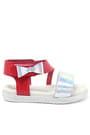 Artico Elenis Genuine Leaher Red Silvery Baby Girls Sandals 153-01-6003-KIRG.21