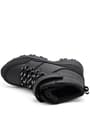 Unisex Kids Black Chunky Soled Winter Trekking Boots
