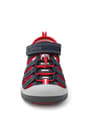 Artico Rock Genuine Leaher Navy Blue Red Kids Sandals
