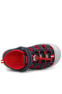 Artico Rock Genuine Leaher Navy Blue Red Kids Sandals