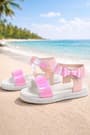 Artico Elenis Genuine Leaher Pink Baby Girls Sandals