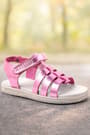 Artico Bellini Vaketa Genuine Leather Fuchsia Pink Baby Girl Sandals